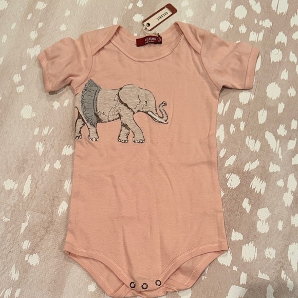 Milkbarn Other - Milkbarn Elephant Bodysuit - Light Pink NWT